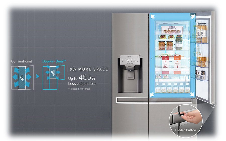 یخچال ساید بای ساید 30 فوت ال جی GR-J257