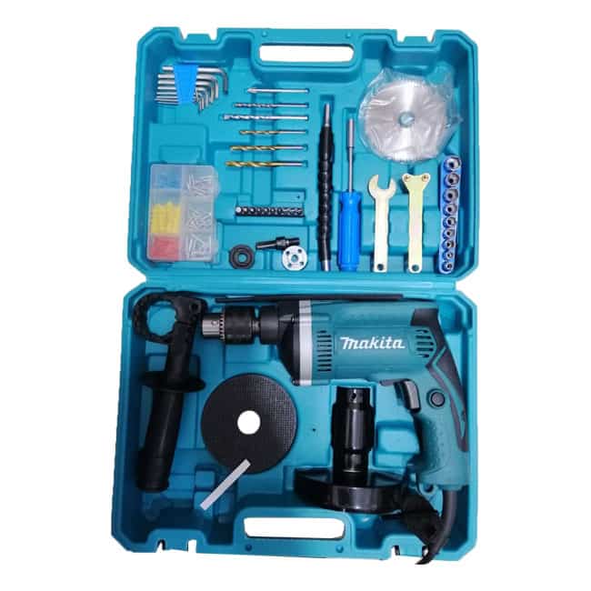 دریل برقی چکشی ماکیتا 710 وات 3200 دور پک کامل Makita HP1630