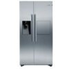 kag93a130m bosch 6 یخچال ساید بای ساید بوش KAG93A130M استیل 598 لیتر