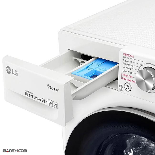 ماشین لباسشویی ال جی 9 کیلویی LG F4V509WS سفید