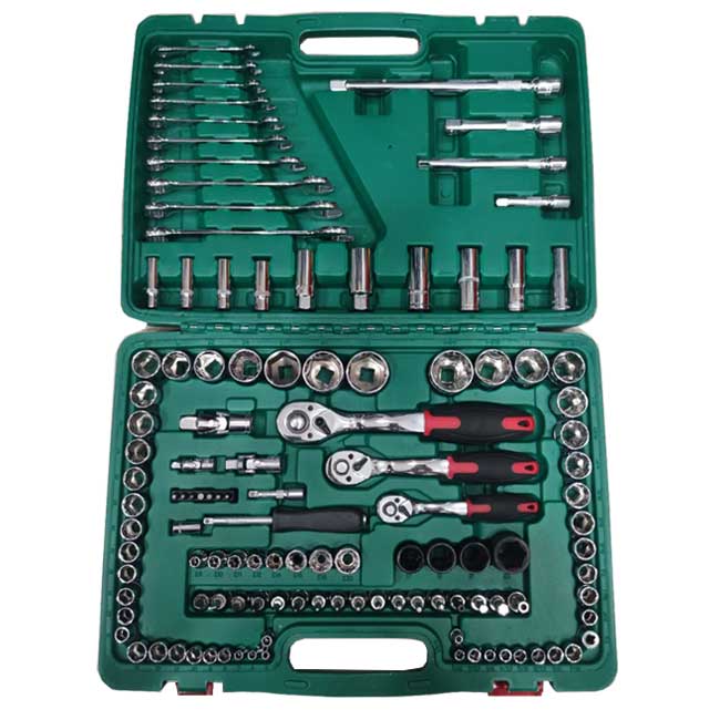 جعبه بکس 120 پارچه و سری بکس و آچار Box Wrench 120pcs