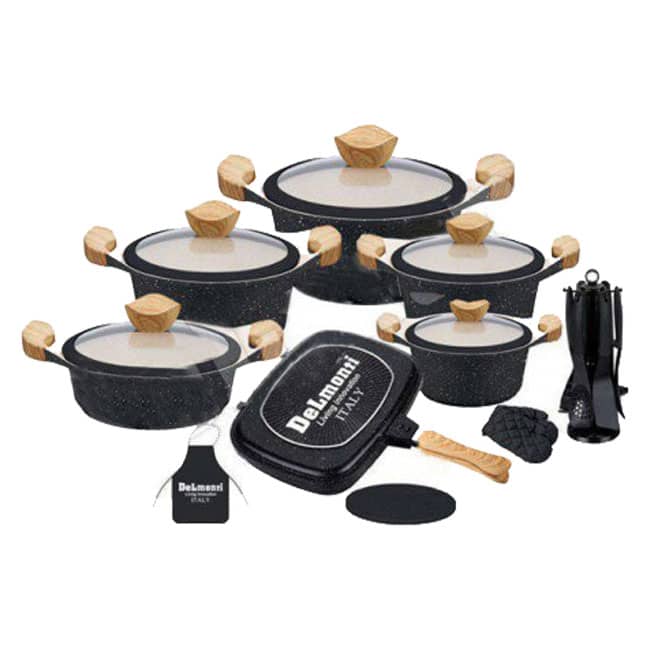 ست قابلمه گرانیتی 22 پارچه دلمونتی Delmonti DL1150