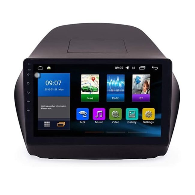 پخش فابریک تصویری و مانیتور اندروید خودرو توسان 10 اینچ IX35 Tucson Android مدل P100