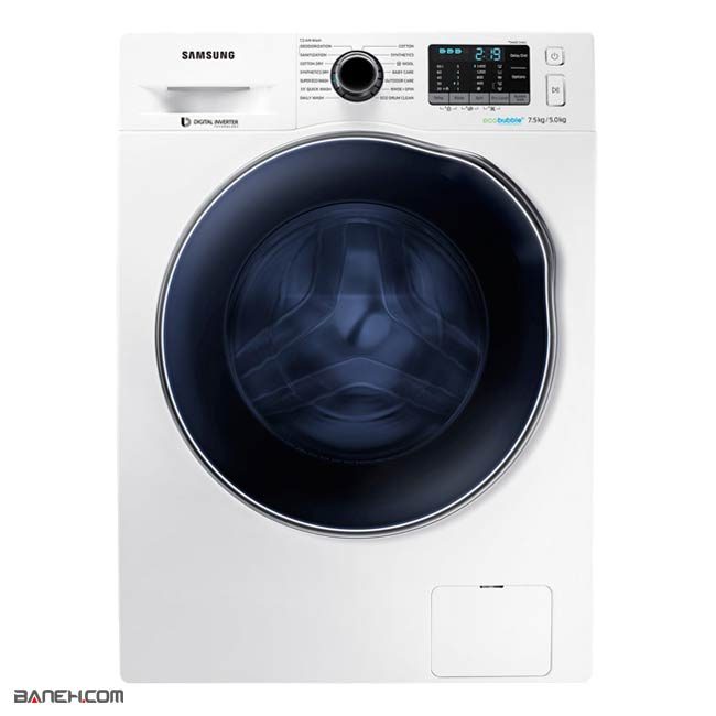 ماشین لباسشویی سامسونگ 8 کیلویی WD75J5410AW Samsung
