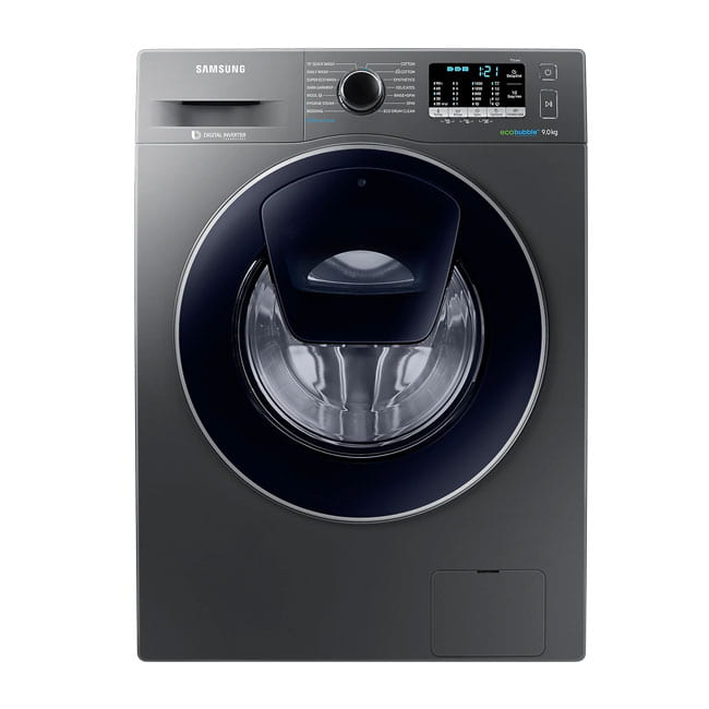 لباسشویی سامسونگ 9 کیلویی 1400 دور نقره ای Samsung washing WW90K54E0UX