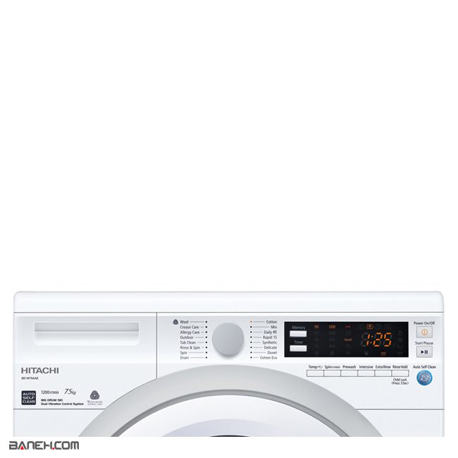 ماشین لباسشویی هیتاچی 8 کیلویی Hitachi BD-W80XWV