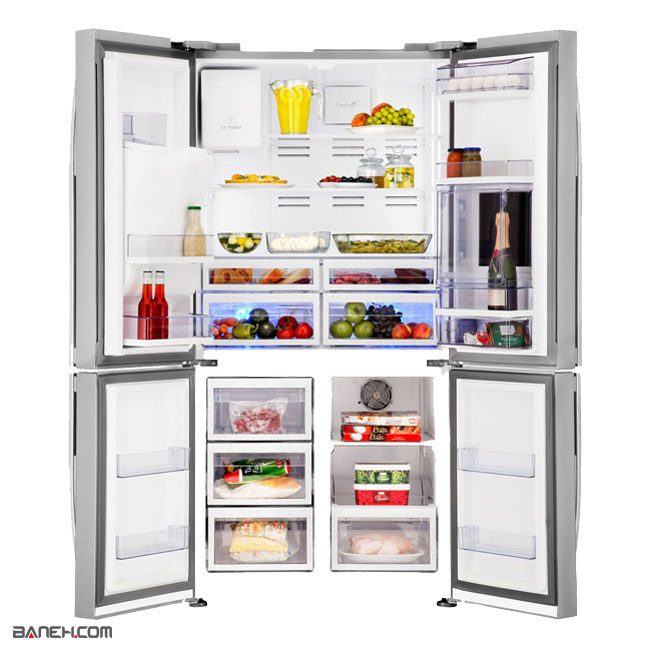 یخچال فریزر بکو طرح ساید 34 فوت BEKO REFRIGERATOR GNE134751X