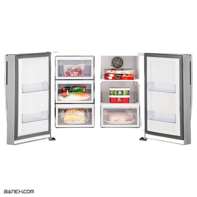 یخچال فریزر بکو طرح ساید 34 فوت BEKO REFRIGERATOR GNE134751X
