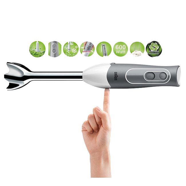 گوشت کوب برقی 600 وات براون BRAUN HAND BLENDER MQ535