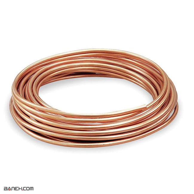 لوله مسی کولر گازی ظرفیت 36000 5 متر Copper Pipe