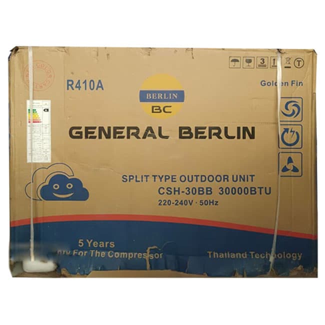 کولر گازی دیواری جنرال برلین 30000 سرد و گرم CSH-30BB General Berlin