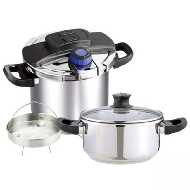 زودپز استیل دلمونتی کشویی 6 لیتری Delmonti DL1040 Pressure Cooker