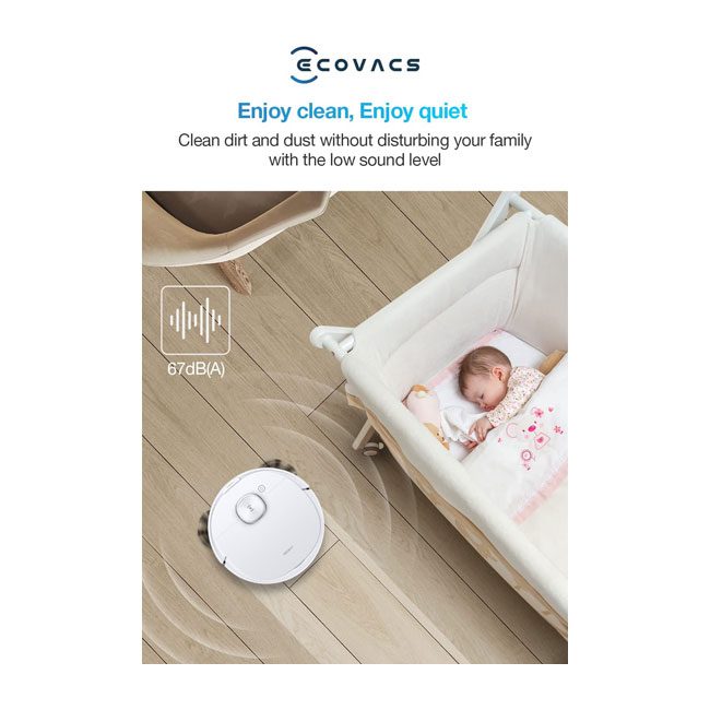 جاروبرقی رباتیک 2300 پاسکال 40 وات اکووکس مدل ECOVACS DLN26