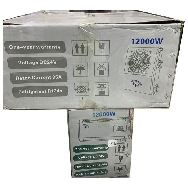 کولر گازی درجا کامیون کولر اسپلیت ماشین 12000 و 24 ولت EH 12000W