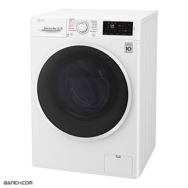 ماشین لباسشویی 8 کیلویی ال جی F4J6TNP8S LG Washing Machine