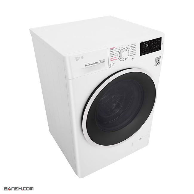 ماشین لباسشویی 8 کیلویی ال جی F4J6TNP8S LG Washing Machine