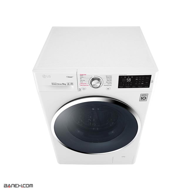 ماشین لباسشویی ال جی بخار شور دار 9 کیلو F4J6VY2W LG Washing Machine
