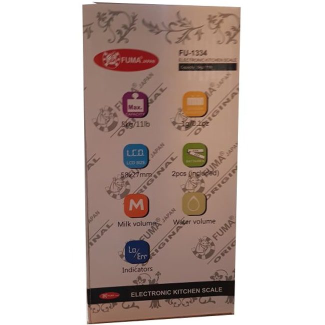 ترازو آشپزخانه ظرفیت 5 کیلو فوما مدل FU-1334