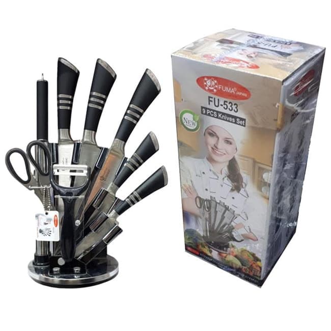 ست چاقو آشپزخانه 9 پارچه فوما FU-533