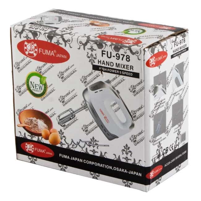 همزن برقی دستی استیل فوما 550 وات Fuma Hand Mixer FU-978