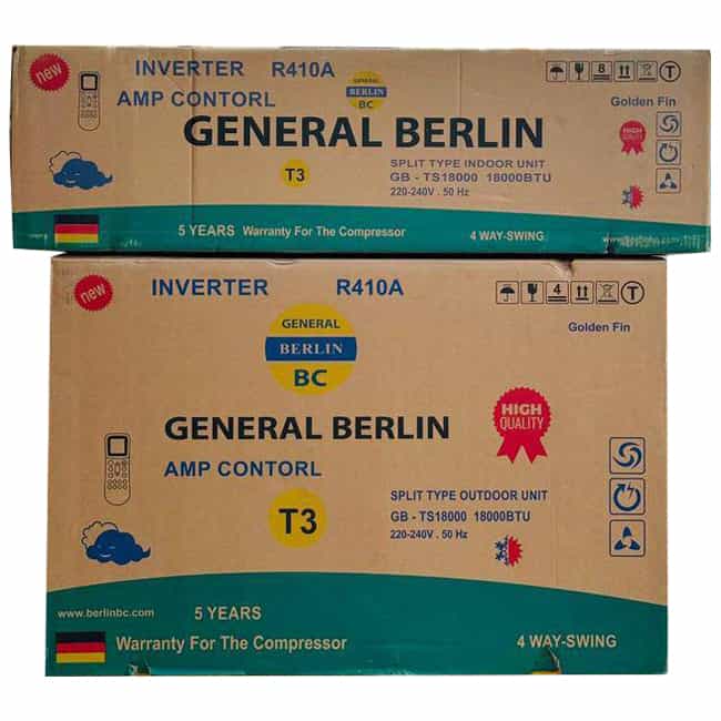 کولر گازی 18000 جنرال برلین اینورتر GB-TS18000 T3