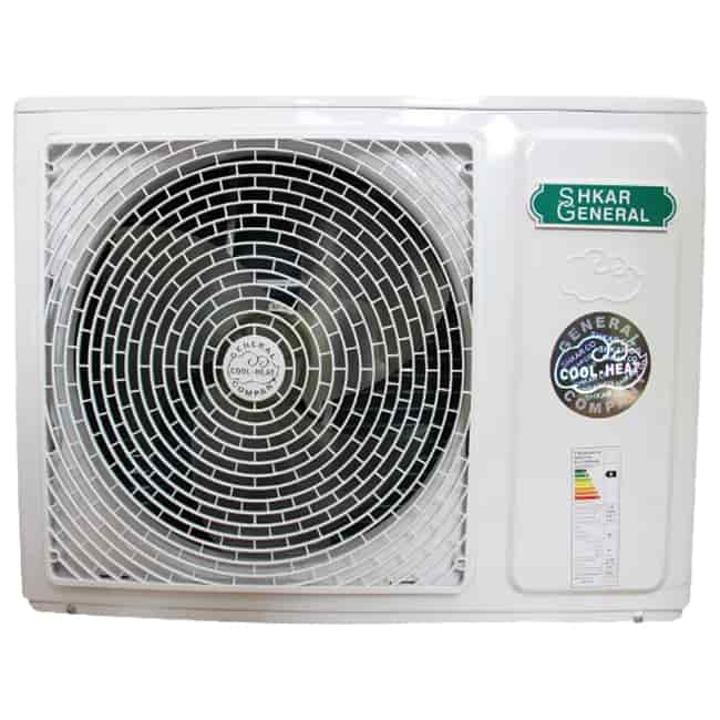 کولر گازی دی ان جنرال مدل لبخندی استیل 30000 سرد و گرم GNR-30GW AA T3