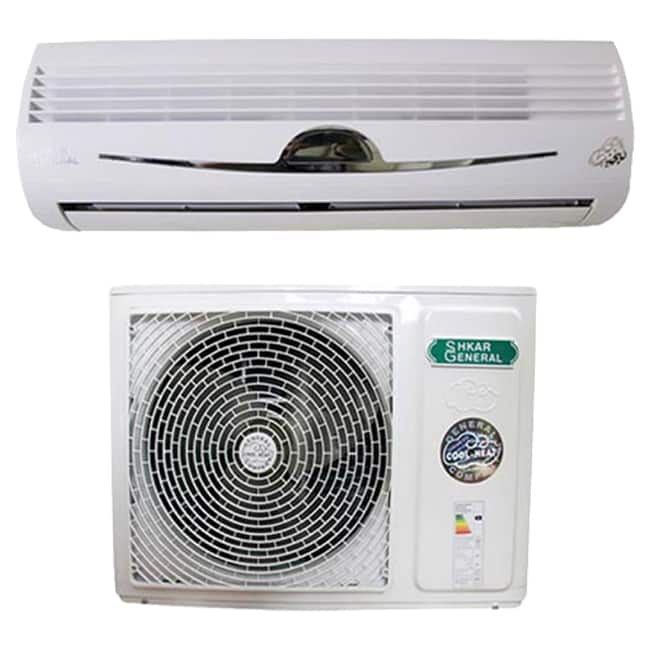 کولر گازی دی ان جنرال مدل لبخندی استیل 30000 سرد و گرم GNR-30GW AA T3