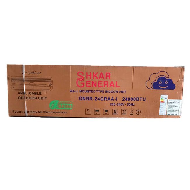 کولرگازی جنرال شکار لبخندی استیل 24 هزار R410 GNRR-24GRAA-I