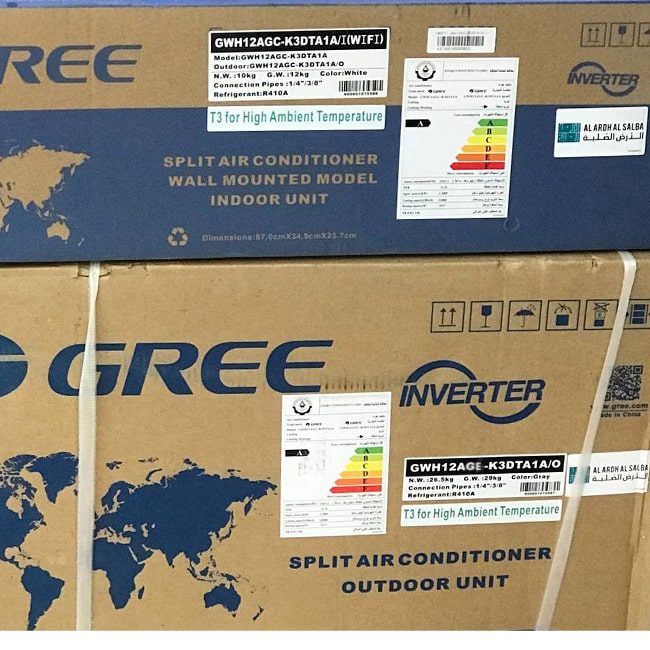 کولرگازی گری اینورتر 12000 سرد و گرم GWH12AGC-K3DTA1A WIFI T3