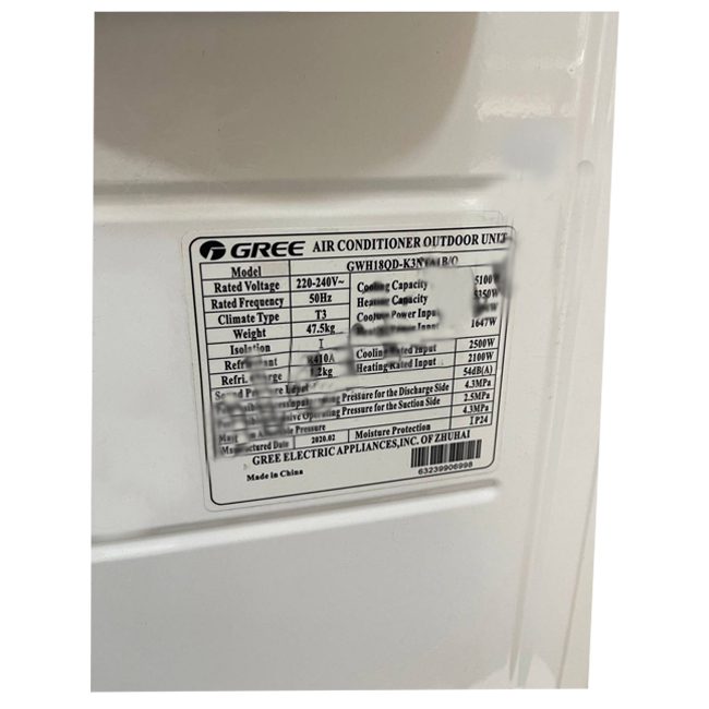 کولر گازی گری 18000 کم مصرف GWH18ACD-K3NTA5B T3 R410A