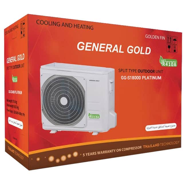 کولر گازی جنرال گلد پلاتنیوم 18000 GG-S18000 General Gold Platinum T3