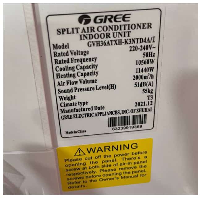 کولر گازی ایستاده 36000 گری وای فای GVH36ATXH-K3NTD4A/I T3