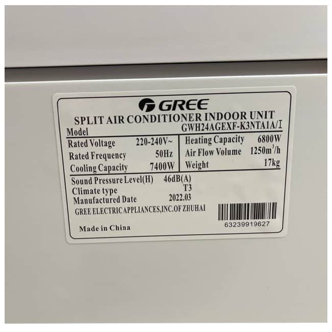 کولر گازی دیواری گری اینورتر پلار 24000 GWH24AGE-K3DTA1A WIFI T3