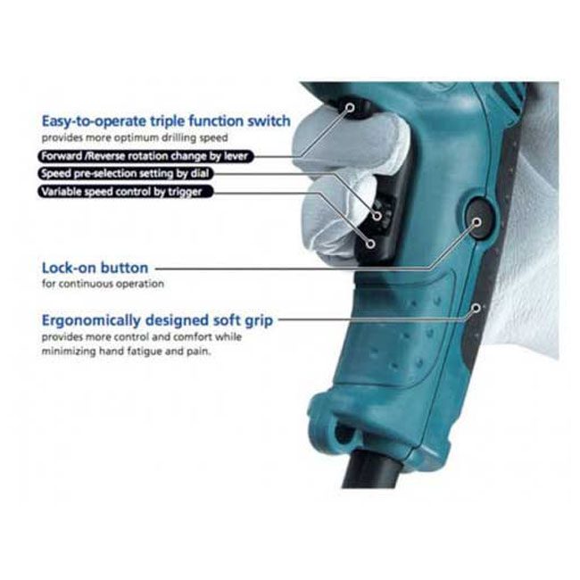 دریل چکشی ماکیتا 710 وات جعبه پلاستیکی Makita Drill HP1630