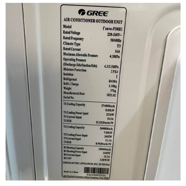 کولر گازی گری 30000 آی سیو اینورتر دار I SAVE-P30H1 T3 R410A