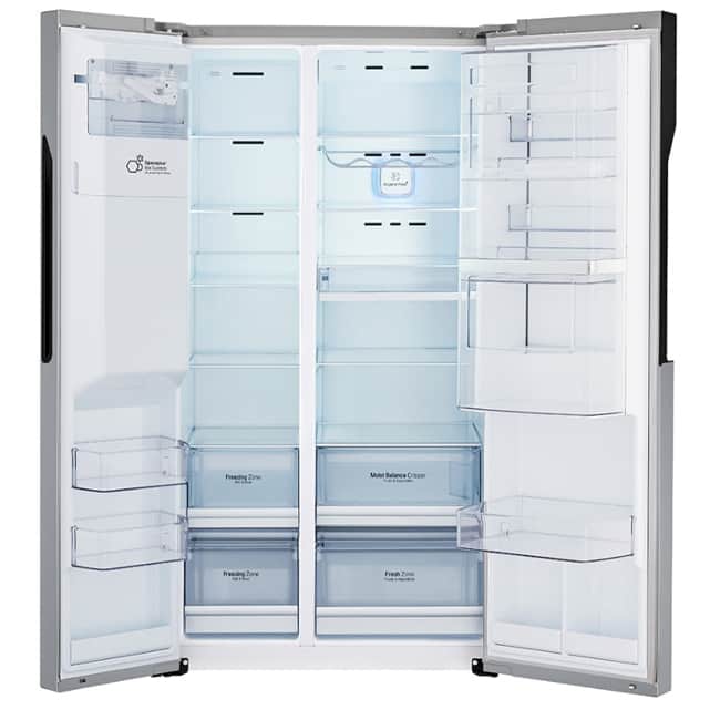 یخچال ساید ال جی ۲۸ فوت J247 دکمه وسط شاسی وسط GC-J247JABV