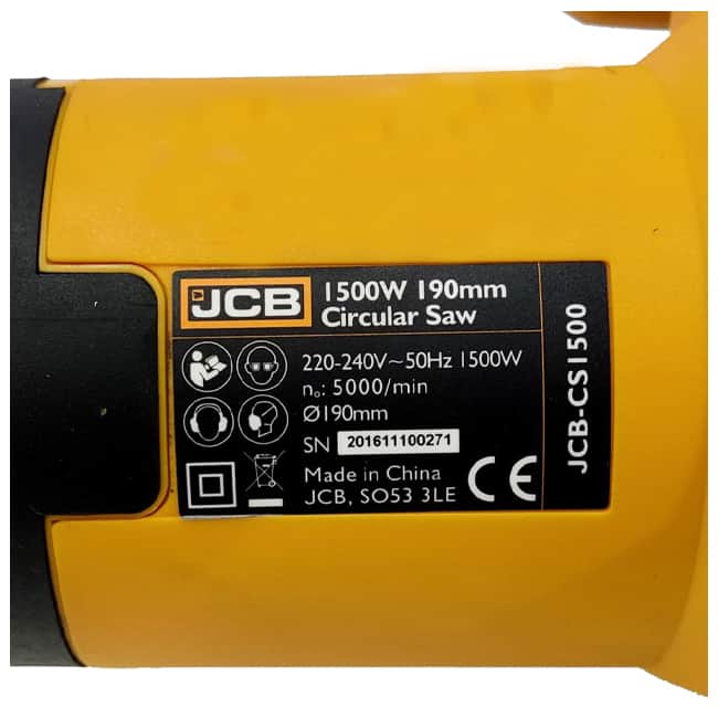 اره دیسکی گردبر جی سی بی 1500 وات JCB-CSI500 JCB