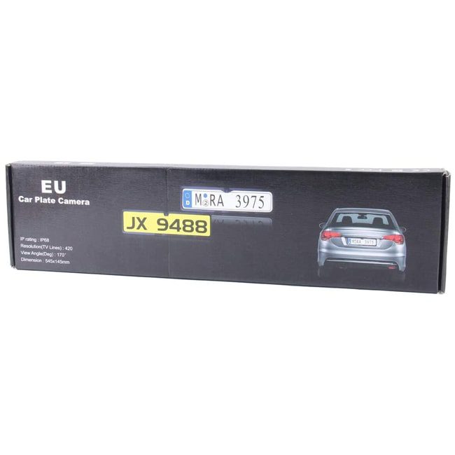 دوربین عقب خودرو پلاکی ضد آب دید در شب مدل JX-9488 EU