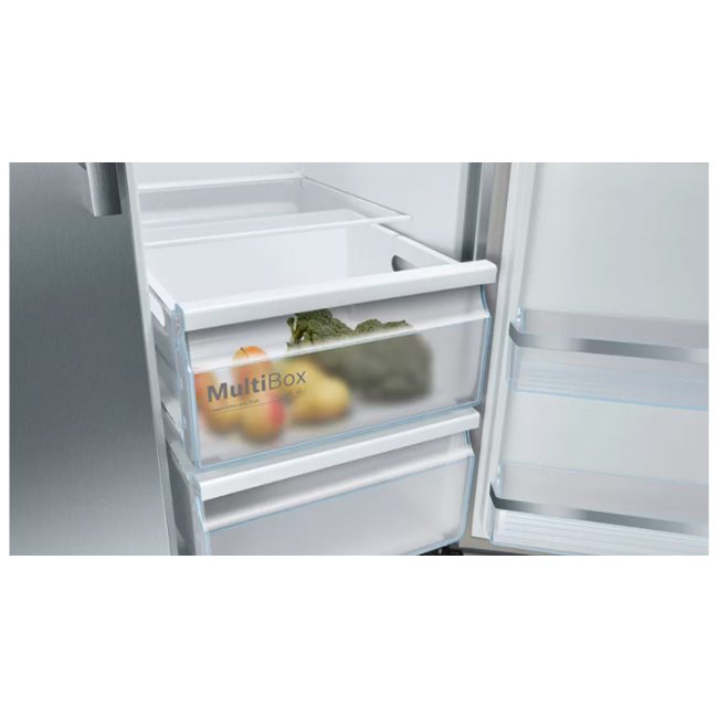 یخچال ساید بای ساید بوش KAG93A130M استیل 598 لیتر