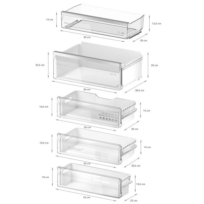 یخچال فریزر توکار بوش KBN96ADD0