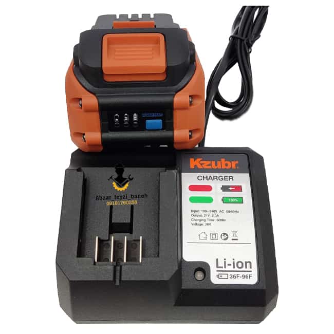 فرز وسط شارژی زوبر 20 ولت KCAG20V-125 K10018 گیربکسی