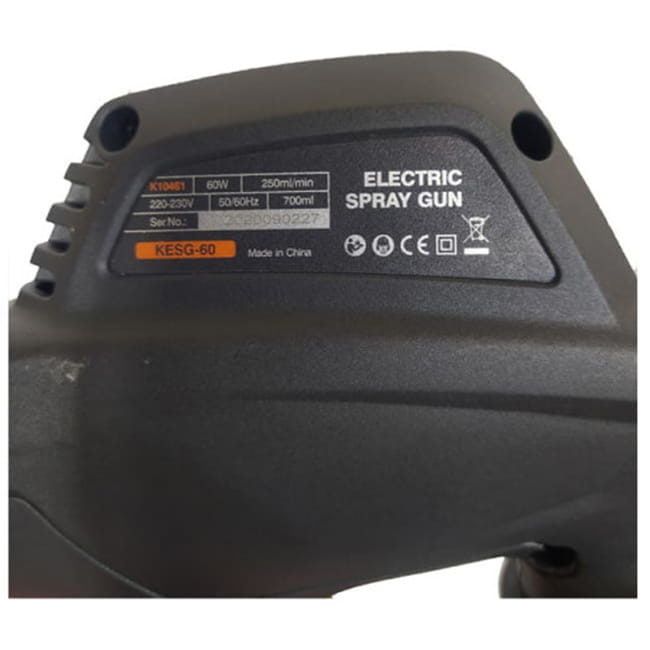 پیستوله رنگ برقی زوبر 60 وات 700 میلی لیتر KESG-60 K10461