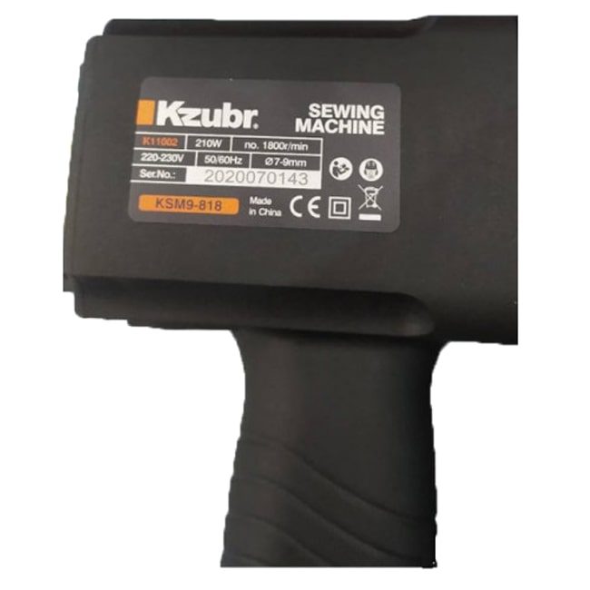 دستگاه دوخت گونی و سر کیسه دوز زوبر 210 وات KSM9-818 K11002