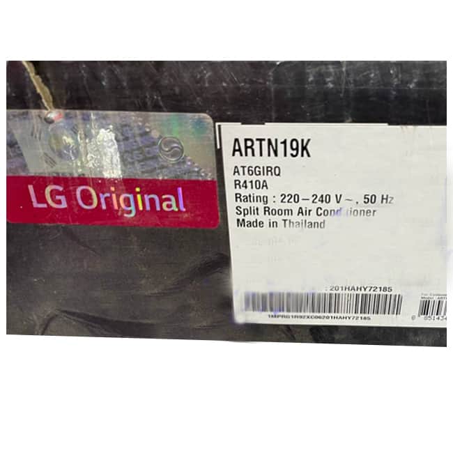 کولر گازی ال جی 18000 دوال اینورتر آی کنترل ARTN19K T3 R410A