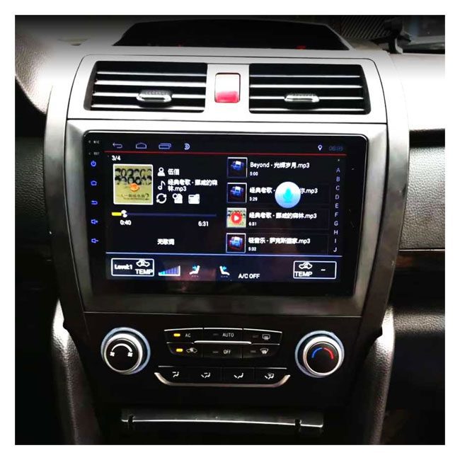 پخش فابریک و مانیتور خودرو ام وی امX50 لیفان Lifan X50 mvm