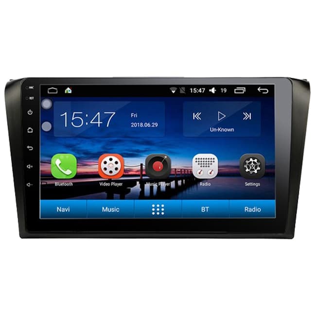 پخش فابریک خودرو و مانیتور ماشین مزدا 3 طرح قدیم Mazda 3 مدل IMPALA