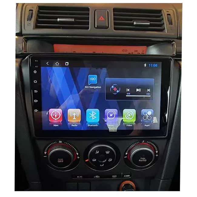 پخش فابریک خودرو و مانیتور ماشین مزدا 3 طرح قدیم Mazda 3 مدل IMPALA