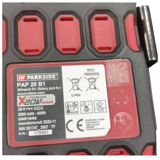 دریل شارژی پارکساید 20 ولت سه نظام گیربکسی parkside 015719