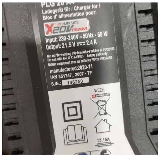 دریل شارژی پارکساید 20 ولت سه نظام گیربکسی parkside 015719