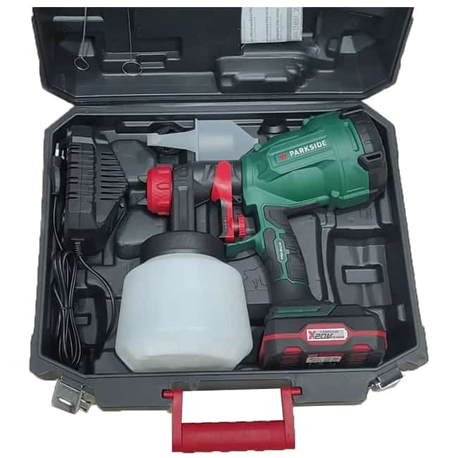 پیستوله رنگ شارژی 20 ولت مخزن 1 لیتری پارکساید Parkside PFSA 20_LI A1